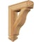 Ekena Millwork Funston Arts & Crafts Rough Sawn Bracket, Western Red Cedar, 4"W x 18"D x 22"H BKT04X18X22FST03RWR - alternate 1